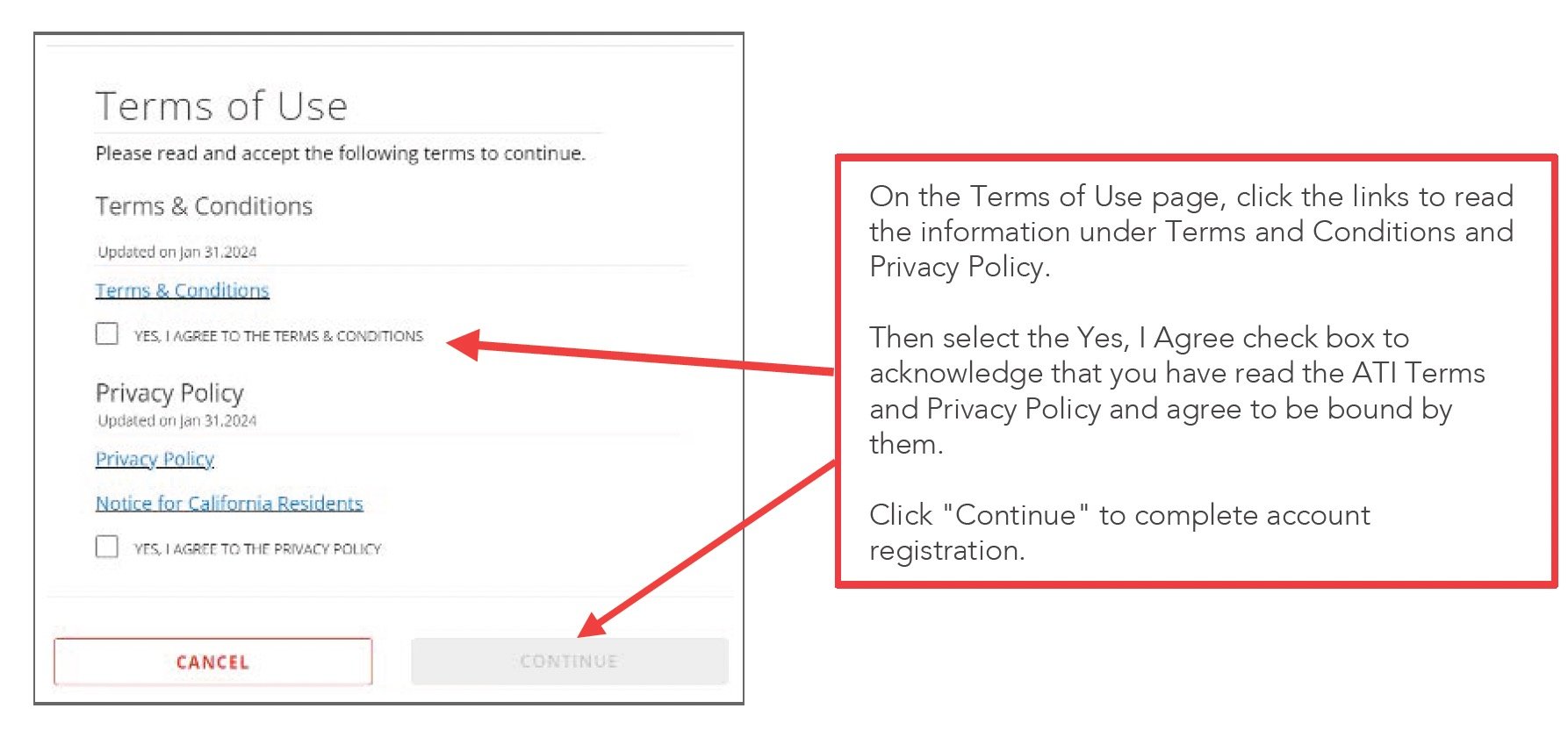 Create a Student Acct - Step 4